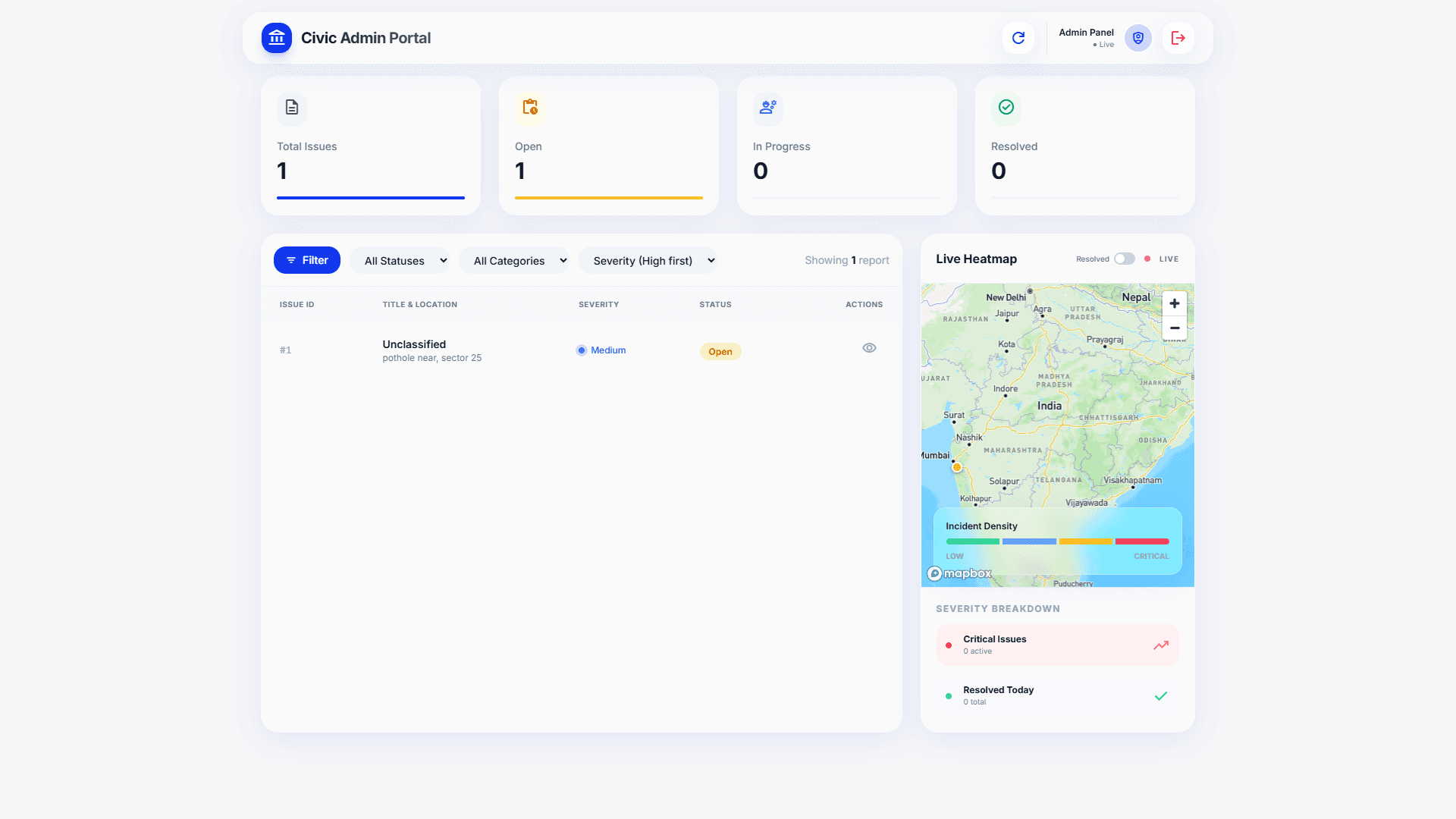 CivicLens screenshot 1