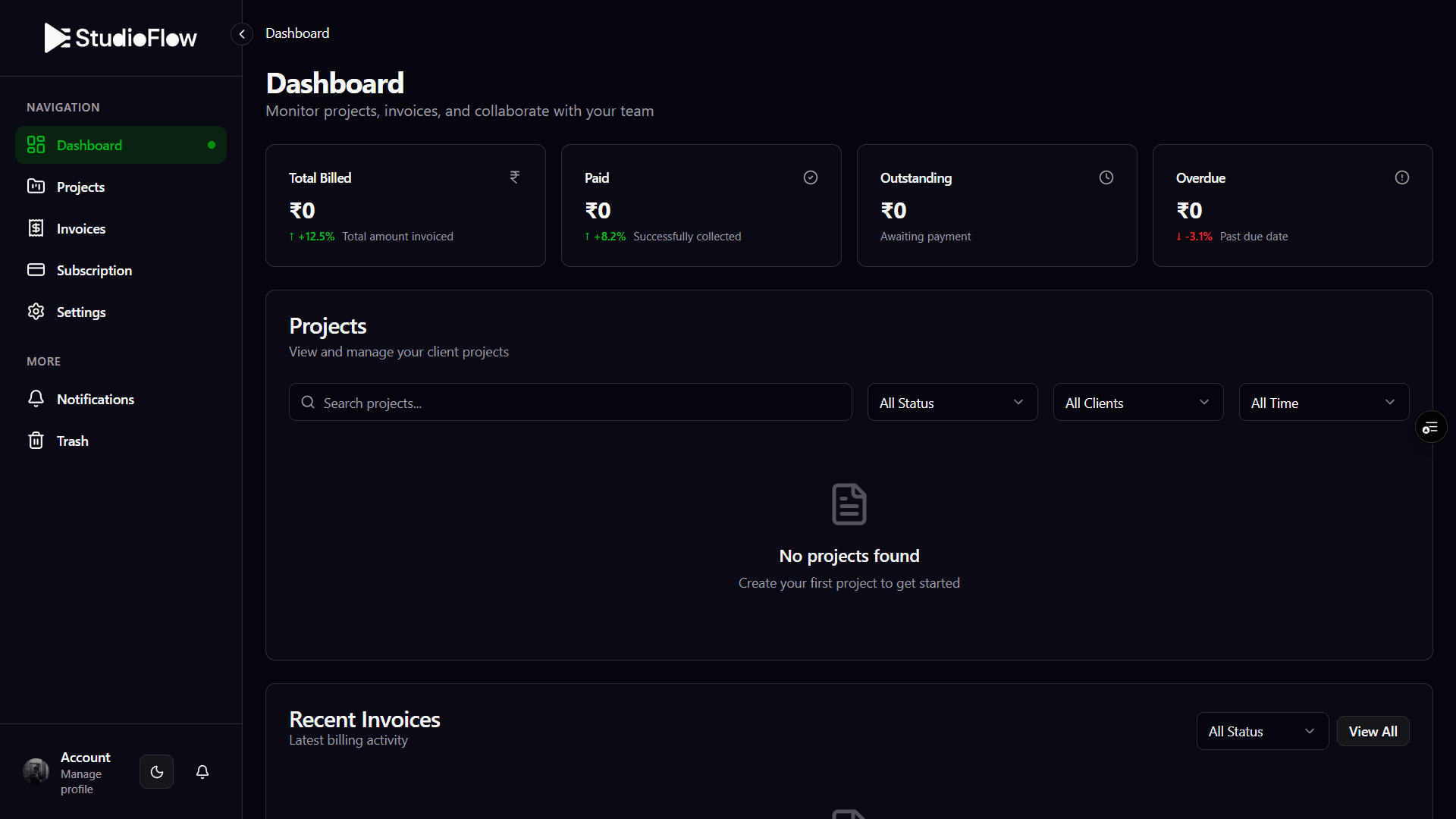 StudioFlow screenshot 1